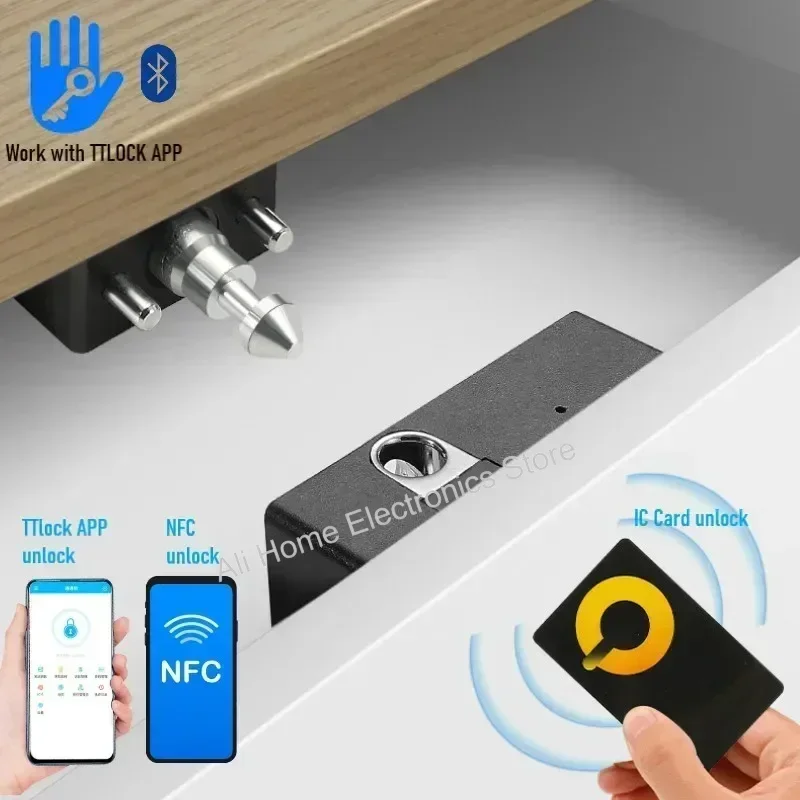 Furniture Sliding Door Hardware - TTLOCK APP Entsperren Smart Lock Versteck