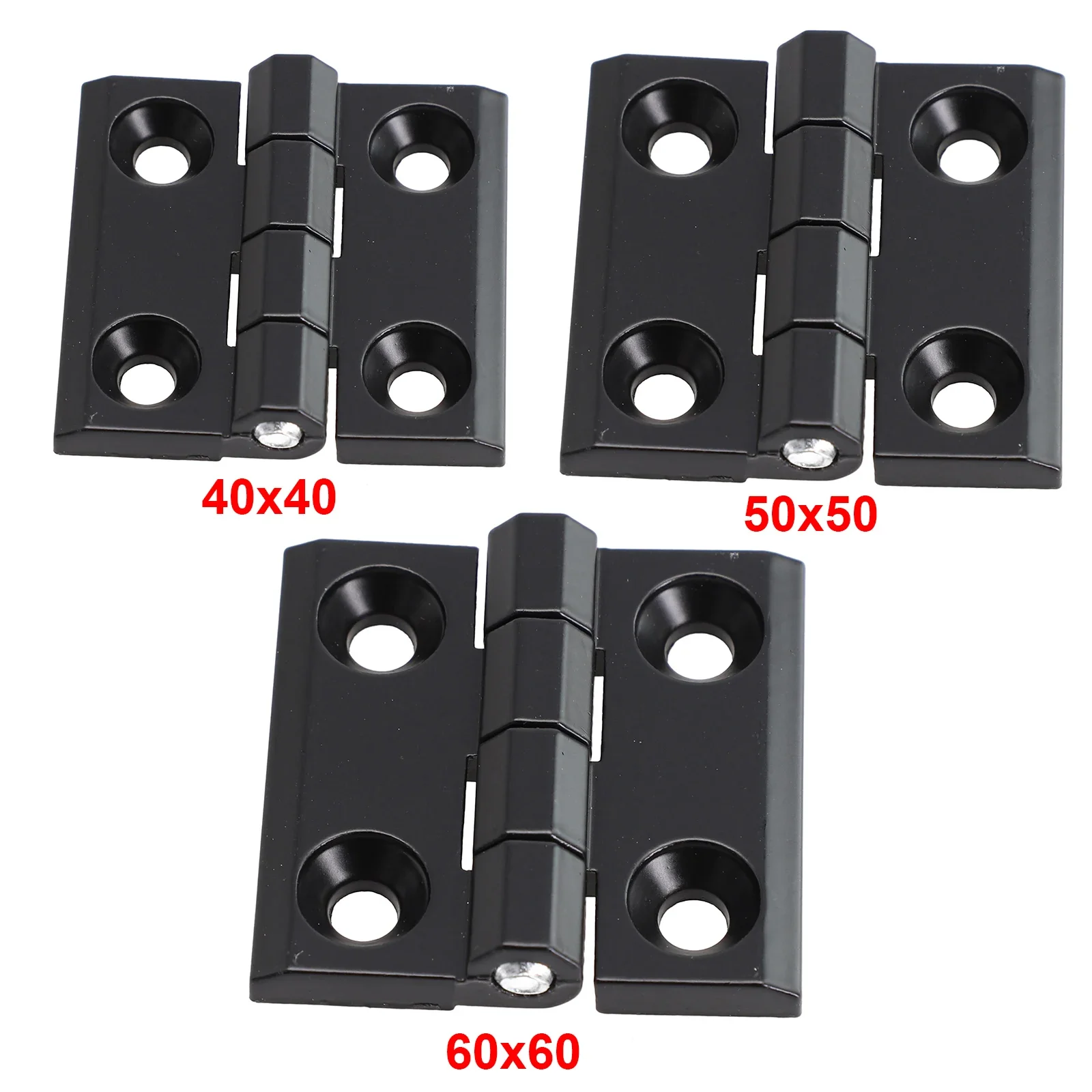Furniture Hardware Black - 1/2 stücke 40/50/60mm Butt Scharniere Metall