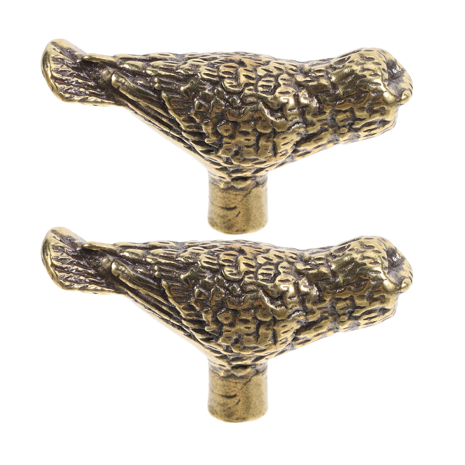 Unique Furniture Hardware Pulls - 2 Stück Messing-Eulen-Kommodenknöpfe, Vintage-Schrankgriffe, dekorative Schubladenknöpfe,