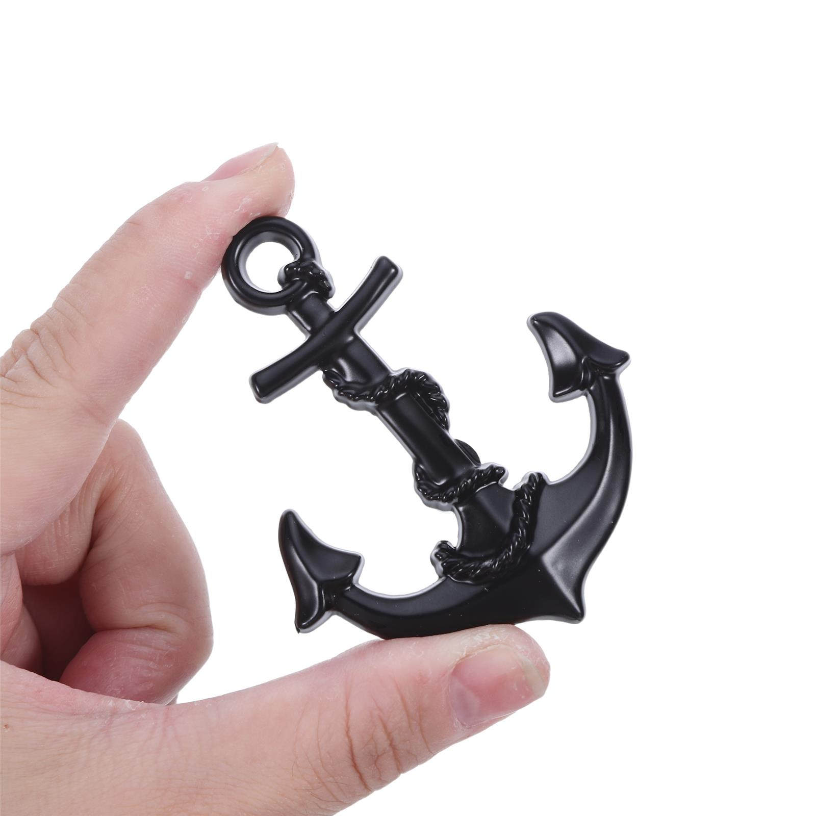 Furniture Hardware Black - 4 Stück Schwarze Vintage-Schubladengriffe mit Nautischem