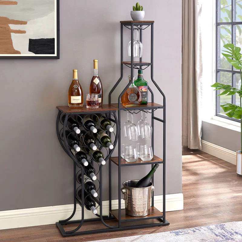 Z@*Weinregal und Glashalter im – Z. A. Furniture Bewertung und Preis