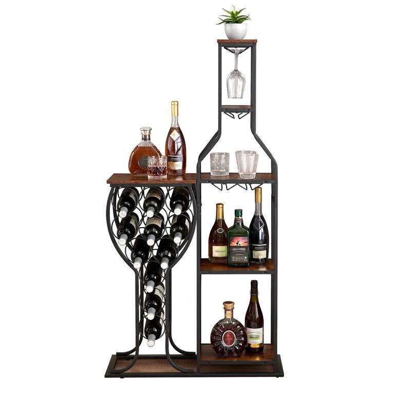 Z@*Weinregal und Glashalter im – Z. A. Furniture Bewertung und Preis