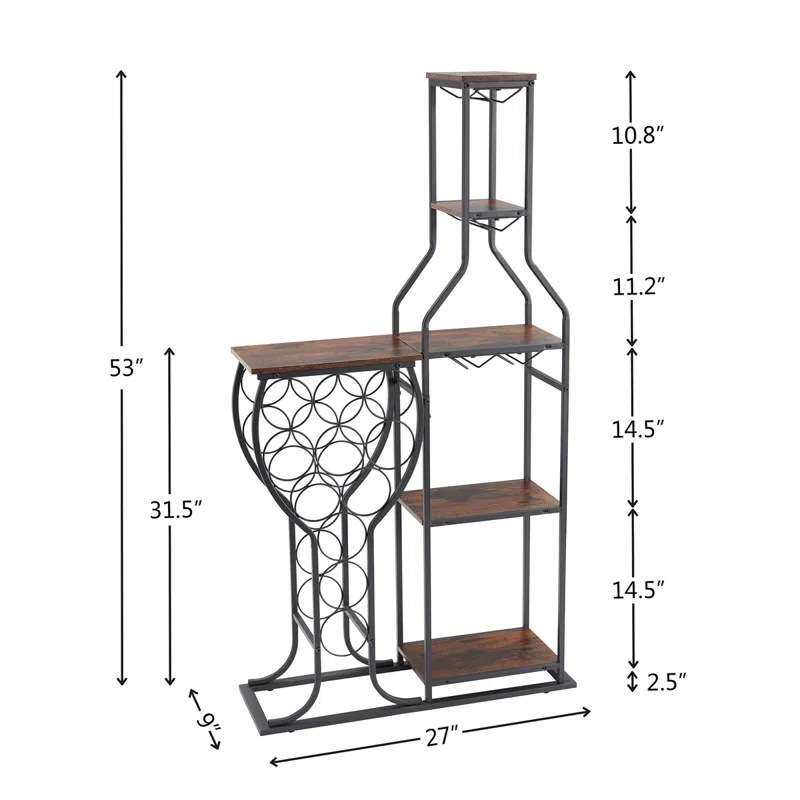 Z@*Weinregal und Glashalter im – Z. A. Furniture Bewertung und Preis