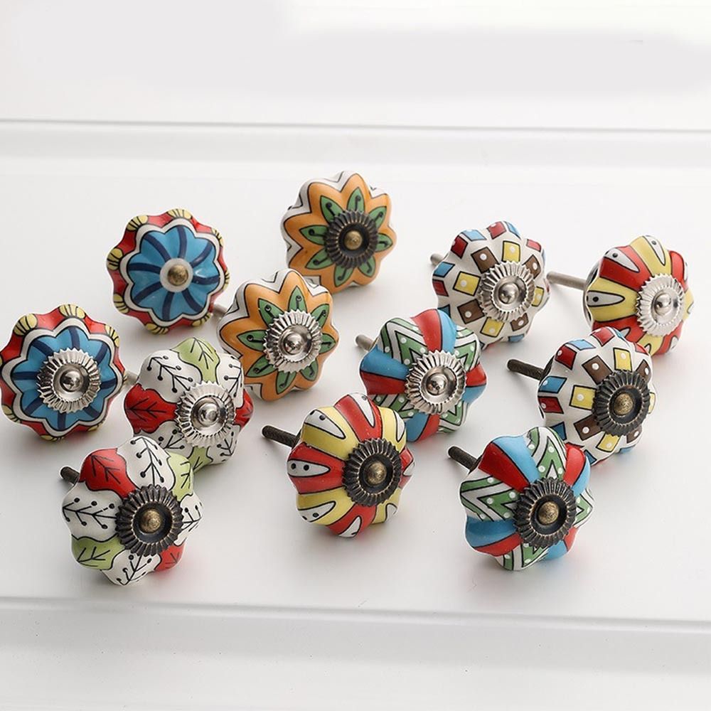 Retro Einloch-Keramik-Kürbisgr – Cabinet Knob Round Bewertung und Preis