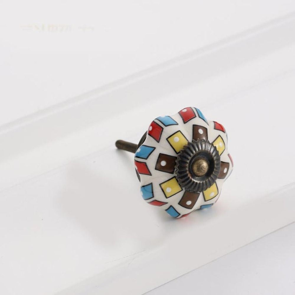 Retro Einloch-Keramik-Kürbisgr – Cabinet Knob Round Bewertung und Preis