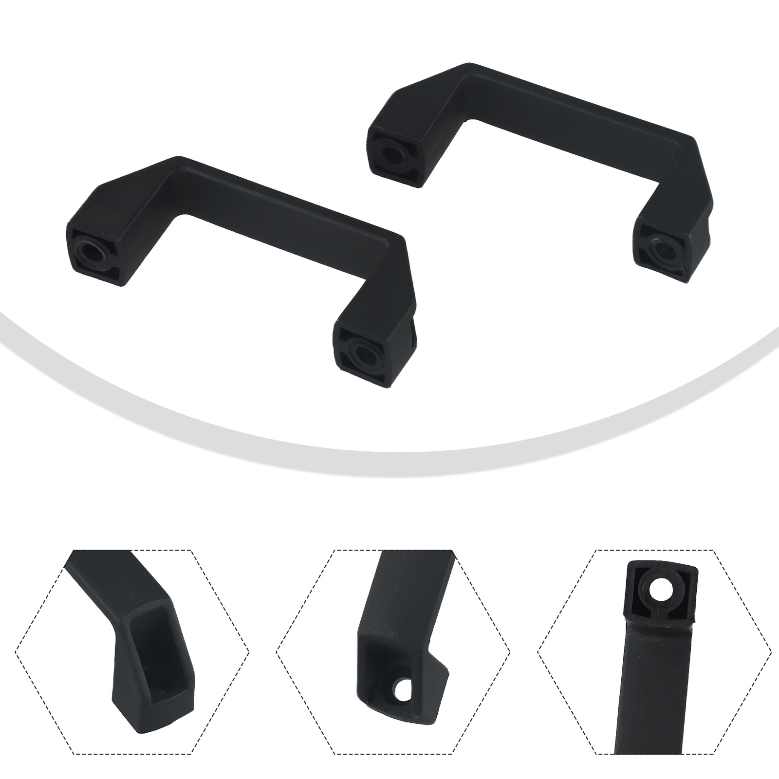 2PCS Verdickte Nylon Schrank T – Furniture Hardware Black Bewertung und Preis