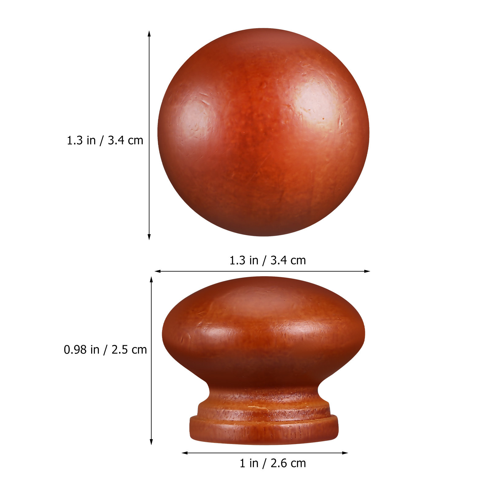 20 Stück Echtholzknöpfe, Holzg – Cabinet Knob Round Bewertung und Preis
