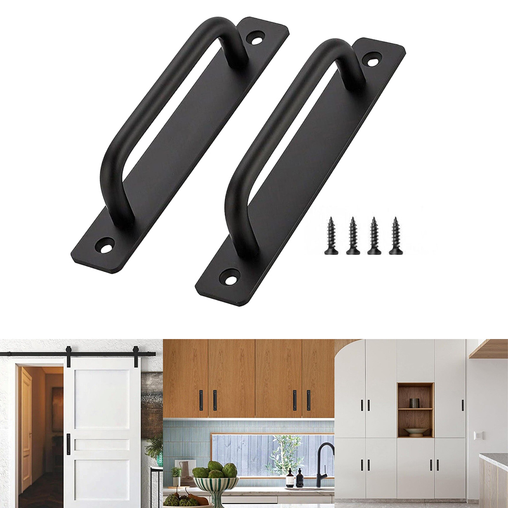 2Pcs Tür Pull Griffe Aluminium – Furniture Hardware Black Bewertung und Preis