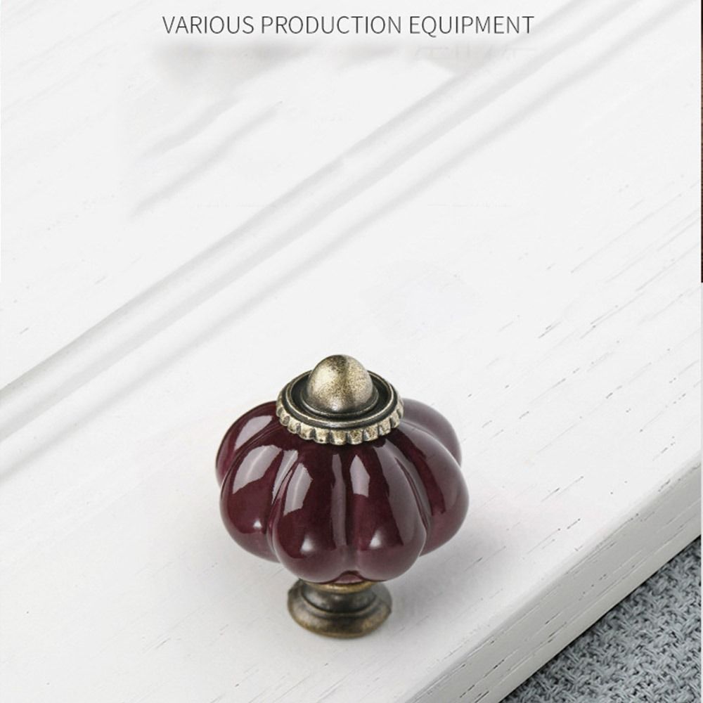 Einfacher Einloch-Keramik-Kürb – Cabinet Knob Round Bewertung und Preis