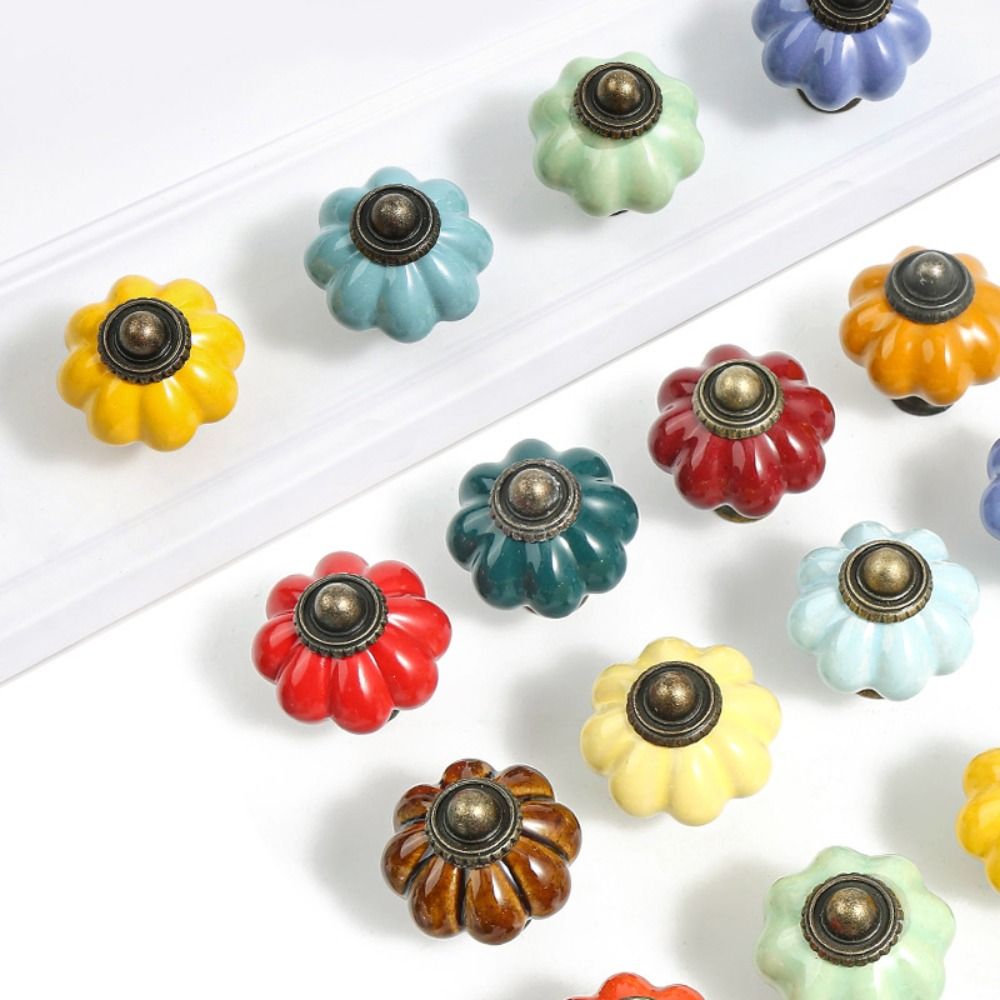 Einfacher Einloch-Keramik-Kürb – Cabinet Knob Round Bewertung und Preis