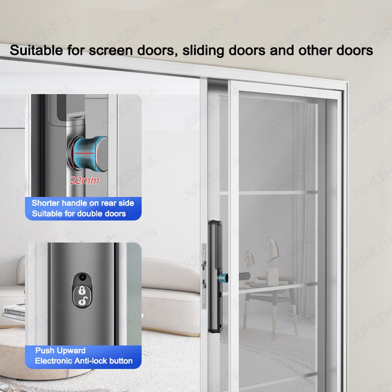 Ttlock app smart aluminium tür – Furniture Sliding Door Hardware Bewertung und Preis